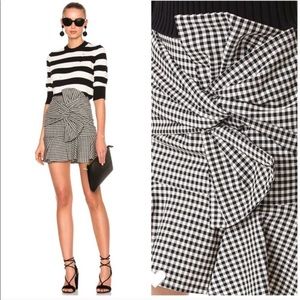 VERONICA BEARD Picnic Bow Skirt Gingham 2
